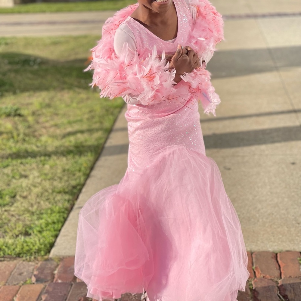 Bubble gum pink chasing fireflies mermaid dress size 6